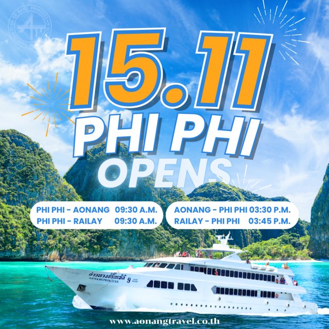Opening additional routes to Phi Phi Island 15.11.24
